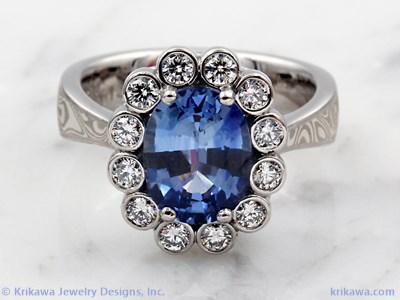 blue sapphire cocktail ring