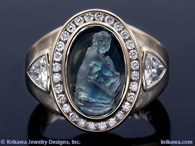 cameo signet womens ring