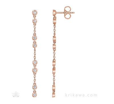 Diamond Chain Earrings for Gifts