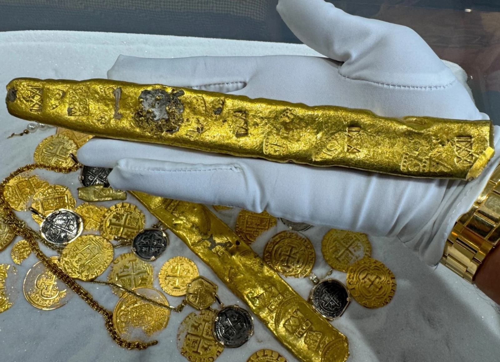 treasure recovered from the Atocha shipwreck in the Florida Keys