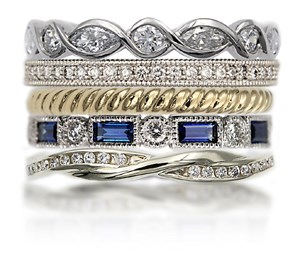 diamond stacking bands for the holidays