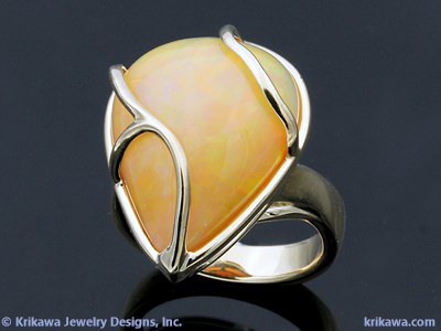 huge opal engagement ring