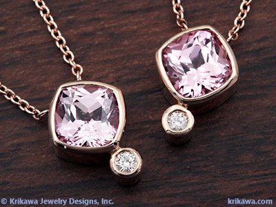 pink sapphire pendants