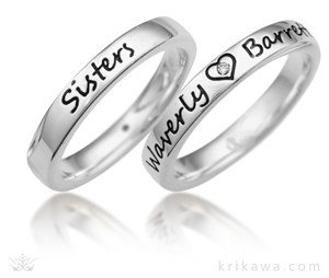 custom made sister rings for gifts