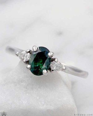 Petite Sapphire Engagement Ring