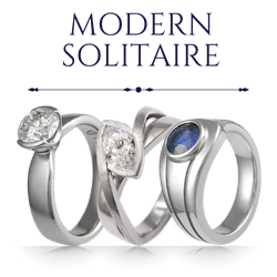 Modern Solitaire Engagement Rings