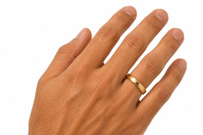 4mm Ring Width Man Hand