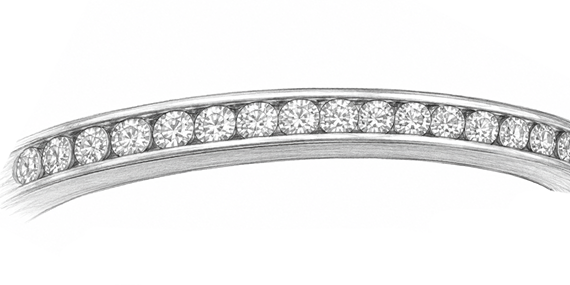 Channel Stone Setting