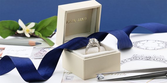 Engagement Ring in Krikawa Box