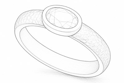 Rustic Ring Sketch