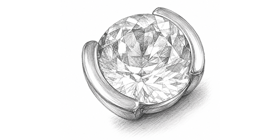 Semi Bezel Stone Setting