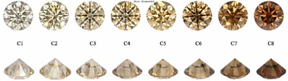 Cognac to Champagne Diamond Colors