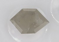 cloudy diamond hexagon cut