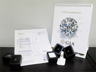 Diamonds and GIA Certificate