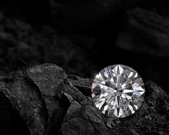 Diamond on Rock