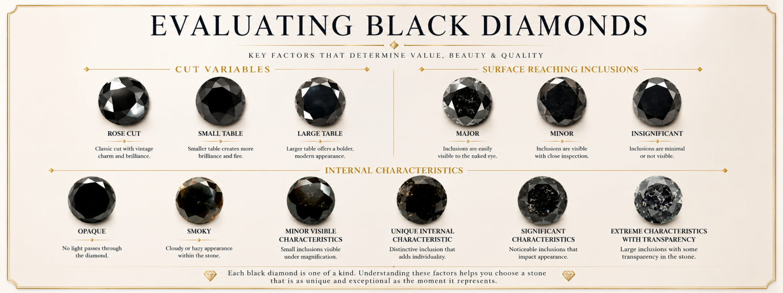 evaluating black diamonds chart