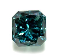 fancy dark blue radiant diamond color enhanced