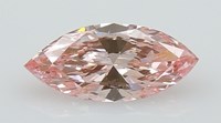 fancy marquise shaped pink diamond color enhanced