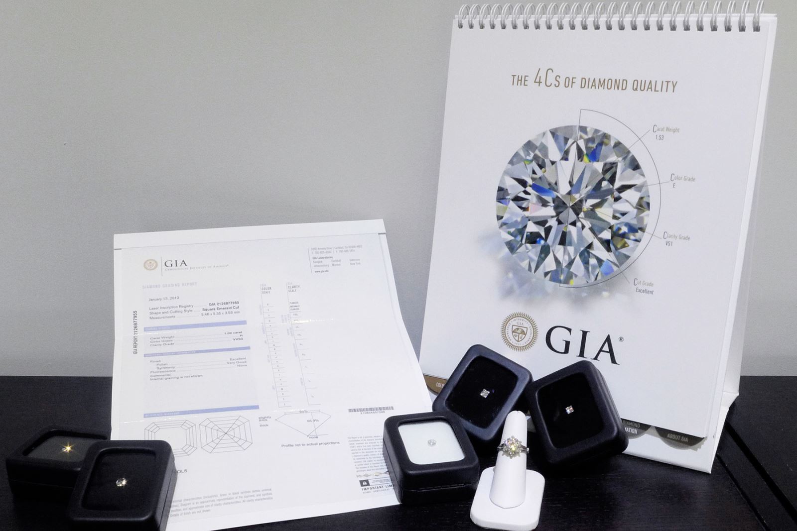 GIA diamonds for engagement rings