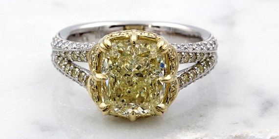Yellow Diamond Engagement Ring