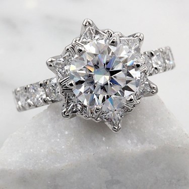 moissanite for engagement rings