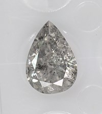 pear shaped salt and pepper diamodn