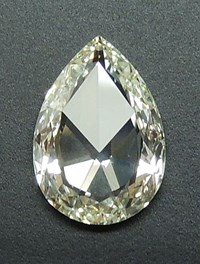 pear shaped rose cut diamond