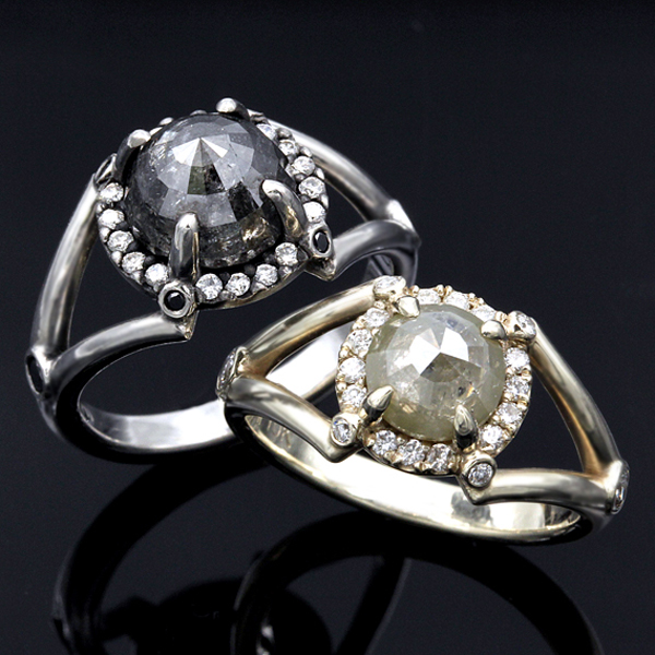 rustic storm cloud diamonds