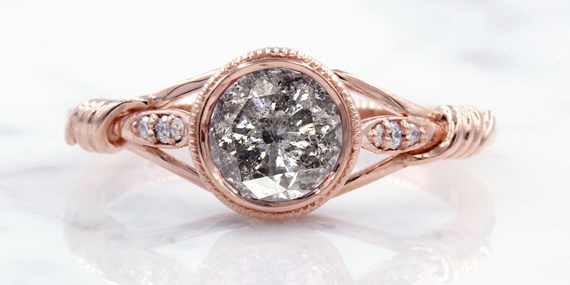 round salt and pepper diamond