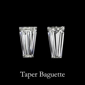Tapered Baguette Matched Diamond Pair