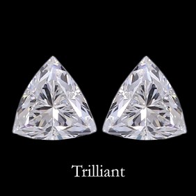Trilliant Trillion Matched Diamond Pair