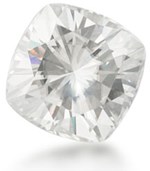 Moissanite, a type of lab created diamond
