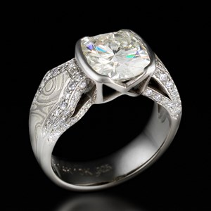 Moissanite Engagement Ring