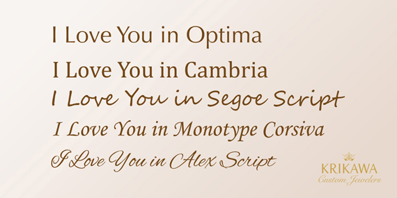 Krikawa Engraving Font Options