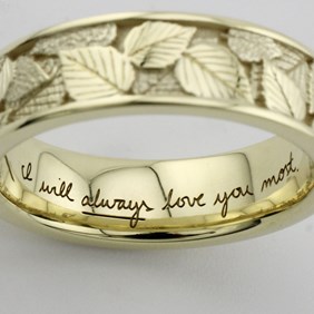 Laser engraving handwriting