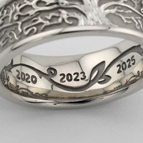 Dates in a wedding band