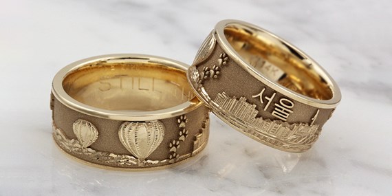 Journey Wedding Band Set