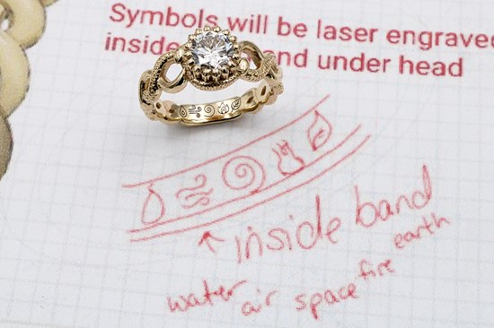 laser engraving inside ring