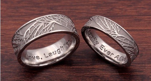 modeled engraving inside ring