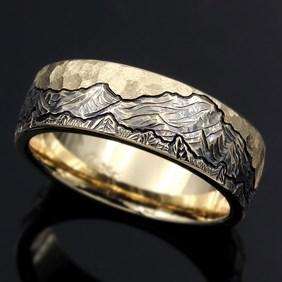 Mountain Wedding Band