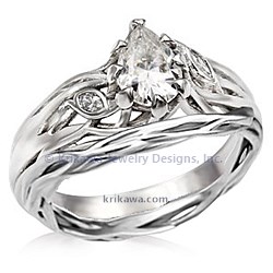 Contoured Branch Wedding Band