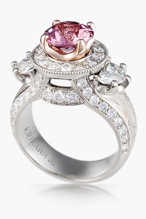 Luxury Three Stone Juicy Goddess Engagement Ring