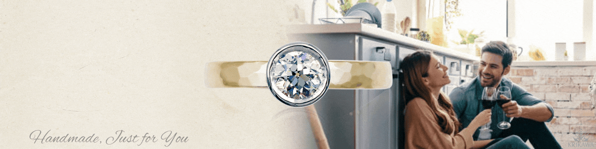 bezel set engagement ring banner