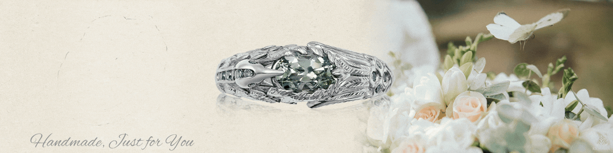 bird and animal engagement ring banner