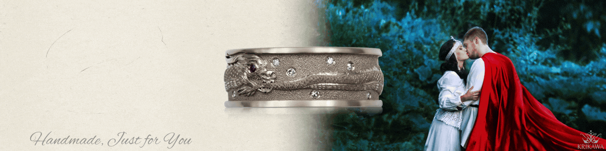 dragon wildlife wedding ring banner