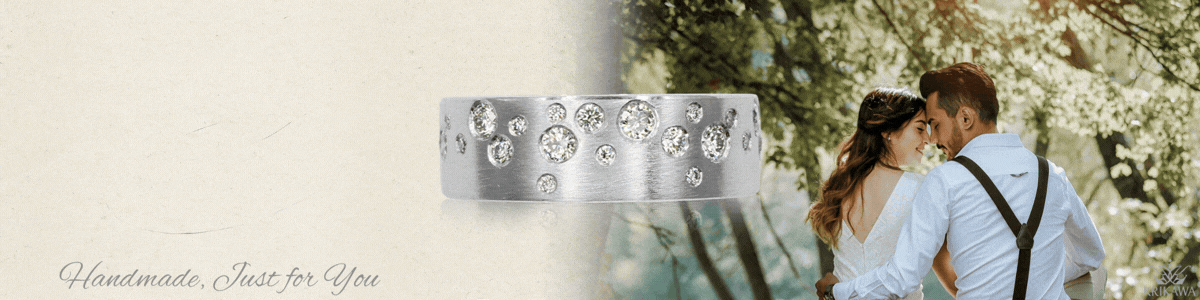 flush set wedding band banner