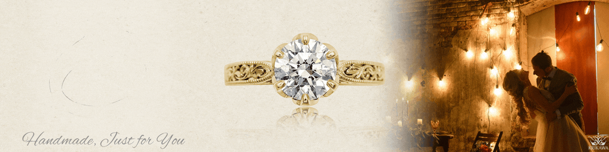 vintage solitaire engagement ring banner