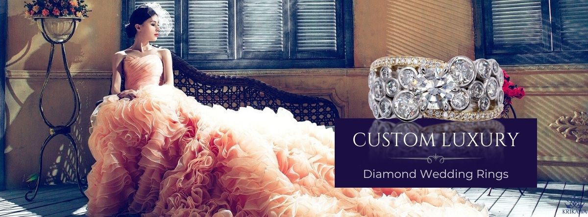 Woman relaxing on a bench featuring a luxury diamond band