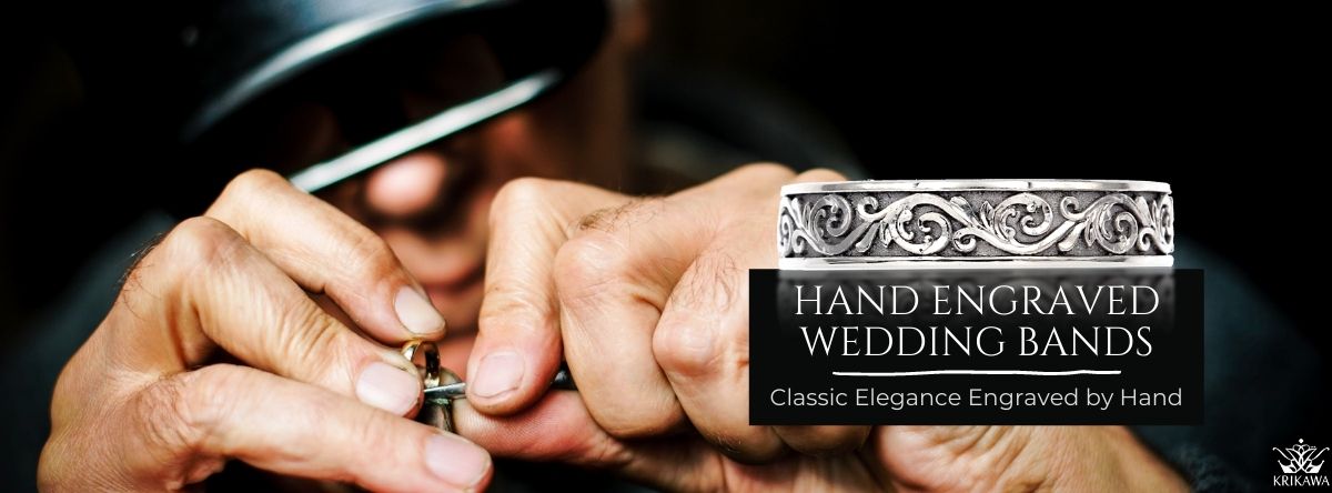 Wedding Rings, Custom Engraved Wedding Bands