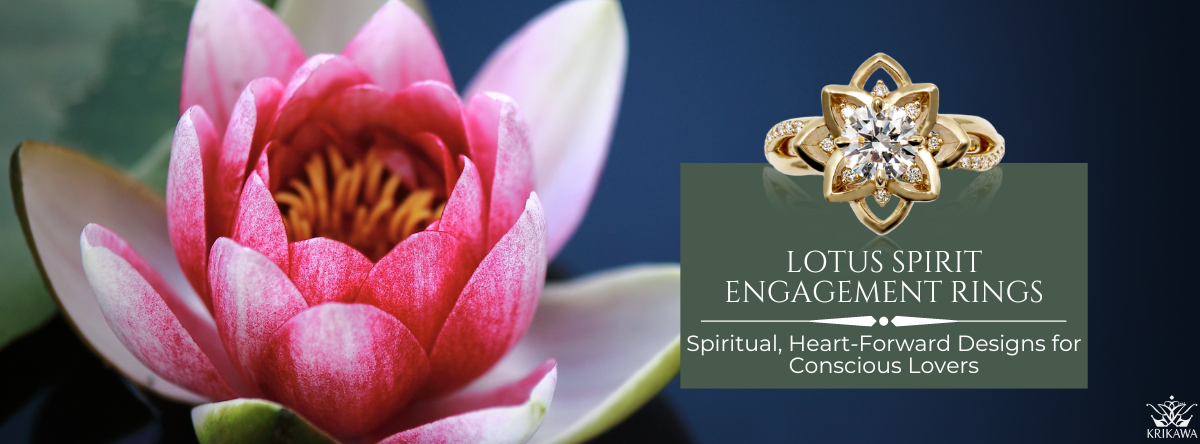 Lotus flower engagement outlet ring meaning